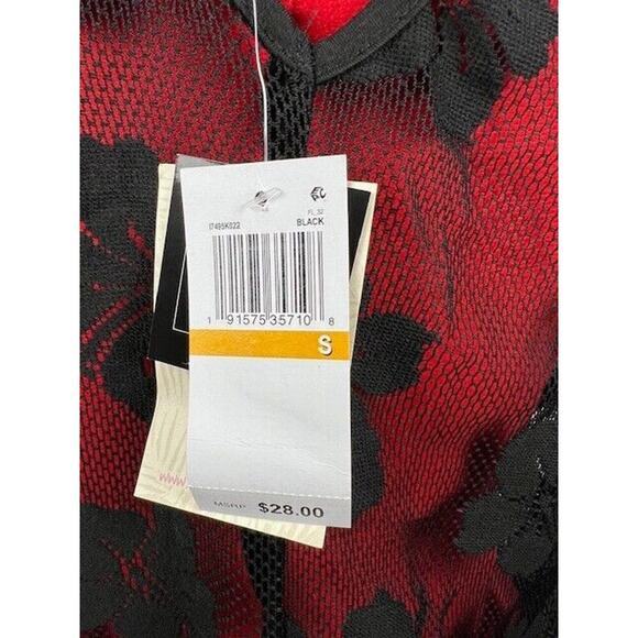 Miken BLACK Juniors' Tie-Shoulder Ruffle-Hem Cover-up Dress, US Small - Picture 5 of 6